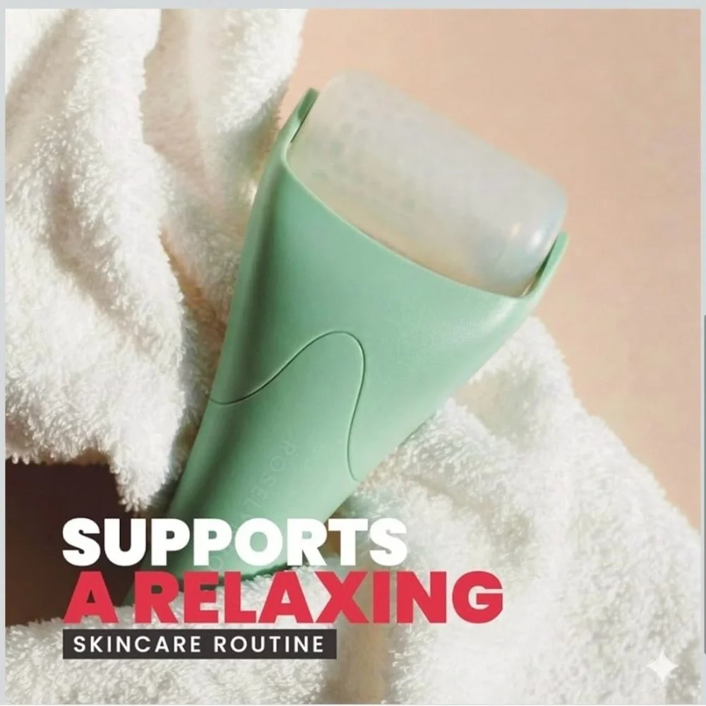 NEW - Ice Roller for Face & Gua Sha Facial Tools - Wrinkles Fine Lines Puffiness